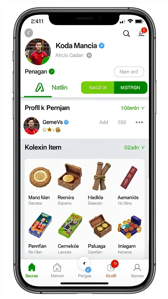 Cuplikan layar menu unduhan bostontoto untuk perangkat Android